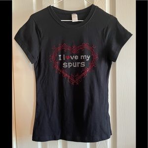NBA San Antonio Spurs “I love my Spurs” ladies fitted tee size XL